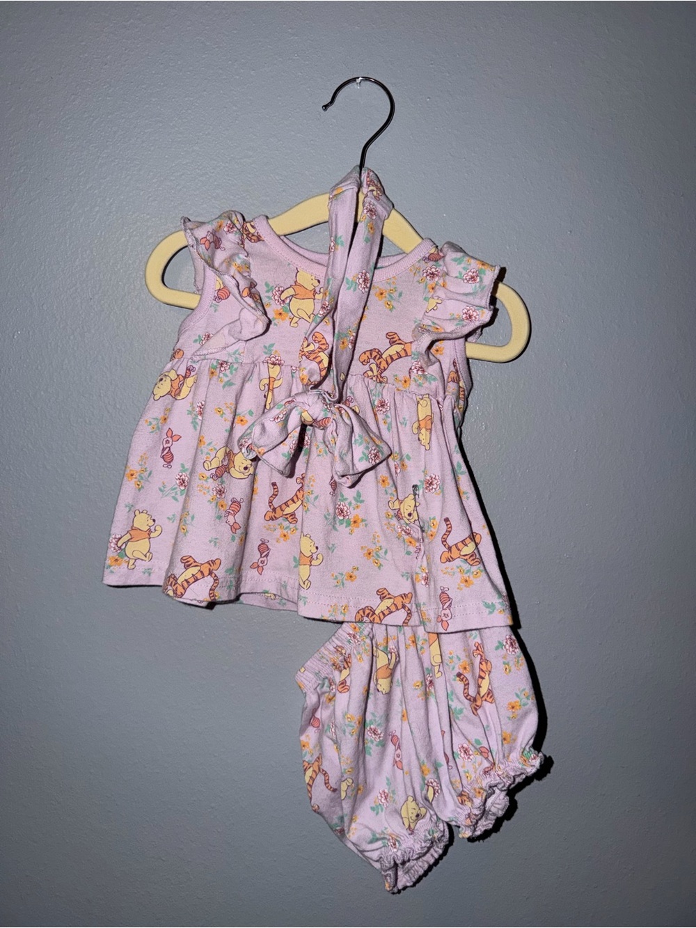 Purple Winnie the Pooh Print Girls Set